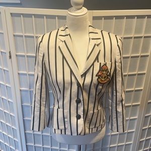 Lauren women’s stripe jacket sz s